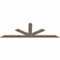 Ekena Millwork Saratoga Smooth Timber Gable Bracket, Douglas Fir, 96"W x 32"H x 1 1/2"D x 5 1/2"F, 8/12 Pitch GBW096X32X0206SAR00SDF - alternate 3